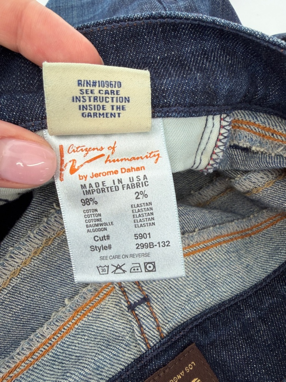 Citizens Of Humanity Dark Blue Flare Jeans 27 - Picture 8 of 8